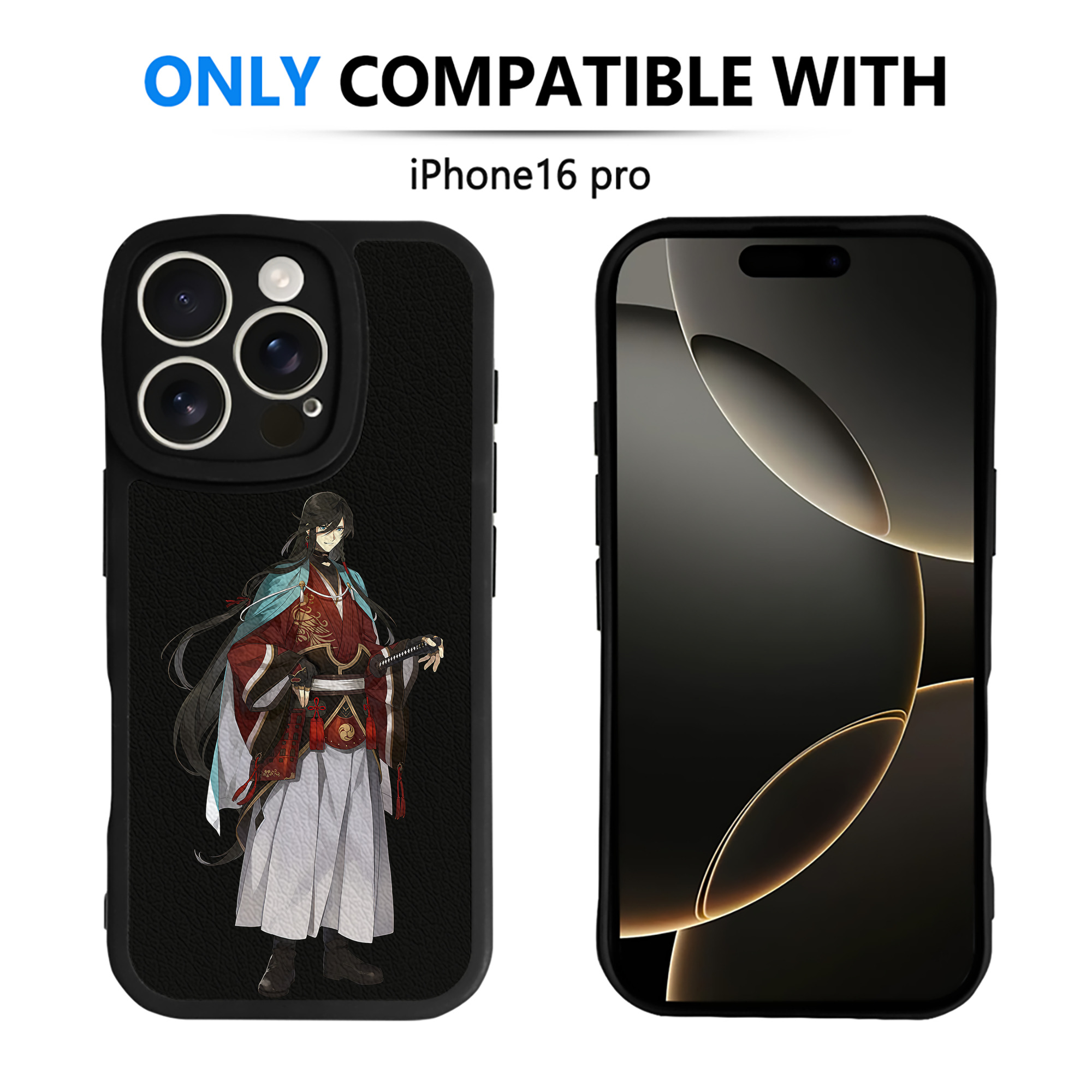 （画像用） 刀剣乱舞 Touken Ranbu 【iPhone 16シリーズ対応】シリコンスマホケース（レザー調） 材質：シリコン